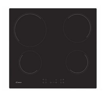 Table vitrocéramique CANDY CC64CH 4 foyers Noir