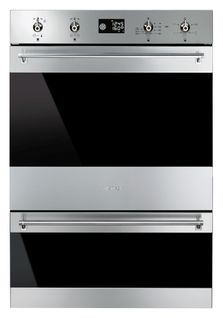 Four encastrable SMEG DOSP6390X Double four Inox