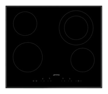 Table vitrocéramique SMEG SE364ETB 4 foyers Noir