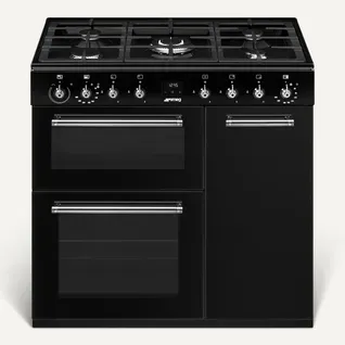 Piano de cuisson SMEG CX93GMBL vue de face