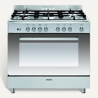 Piano de cuisson GLEM GEB96CIX 5 foyers Inox vue de face