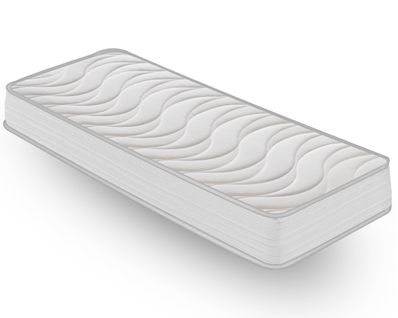 Matelas Mousse 90x190 cm CLEOLUX - Epaisseur 20 Cm - Réversible - Côté Été/hiver