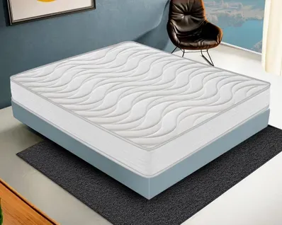 Matelas Mousse 160x200 CLEOLUX - Epaisseur 20 Cm - Réversible - Côté Été/hiver
