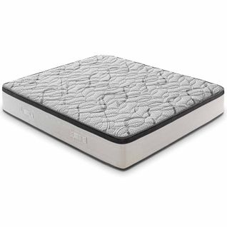 Matelas Mousse  140x200 Cm Deluxe - Epaisseur 25 Cm - Réversible - Côté Été/hiver