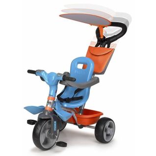 Tricycle Enfant Baby Plus Music Bleu Et Orange