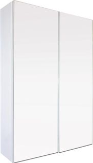 Miroir Armoirette Simple - 60x65cm - Blanc - Mélaminé Et Façade Verre Miroir