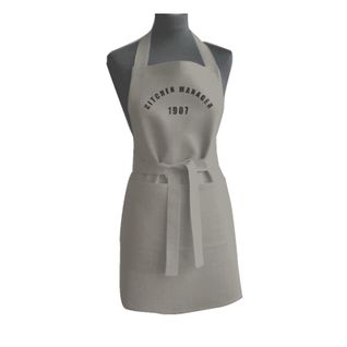 Tablier En Coton Beige 70x80 Cm