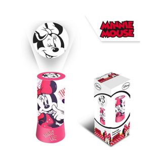 Veilleuse Projecteur - Disney Minnie  -things Life - Rose Et Blanc - 19 Cm