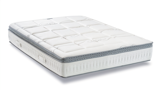 Matelas Hybride 140x190 Cm PROMOTHEUS - Ressorts Ensachés - Accueil Mémoire De Forme - Ép. 28 Cm