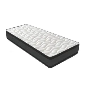 Matelas Mousse 90x190 cm ONYX - Ferme - Réversible - Côté Été/hiver - H20 Cm