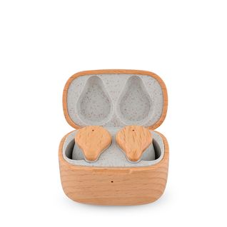 Écouteurs sans fil TWS163 avec design en bois ECO - Bluetooth 5.4 - Technologie ENC