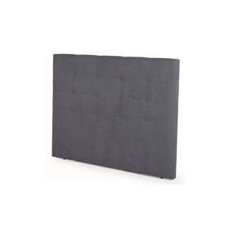 Tête De Lit Lupita Anthracite -120x140 cm- Capitonnée, Tissu Doux De Haute Qualité