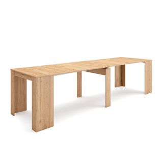 Table Console Extensible, 300, Chêne Clair