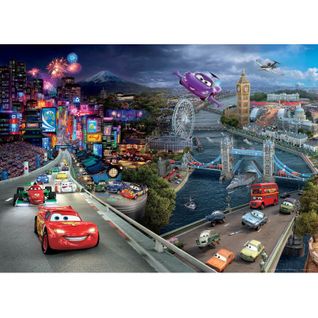 Poster Géant Xxl Disney Cars 2 - Intissé 360x270 Cm