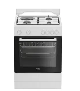 Cuisinière Mixte 73l 3 foyers gaz + 1 électrique Blanc - Fbs63121wd