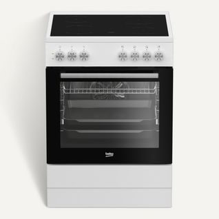 Cuisinière vitrocéramique BEKO CUV6712B vue de face