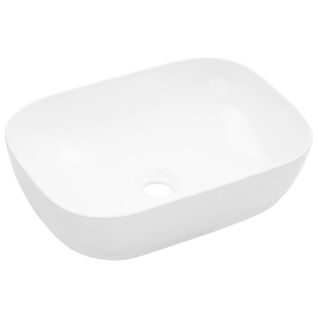Lavabo 45,5x32x13 Cm Céramique Blanc