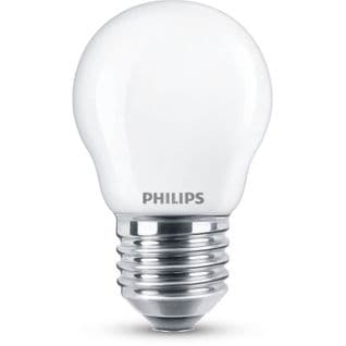 Ampoule LED sphèrique 25W E27  en verre blanc chaud