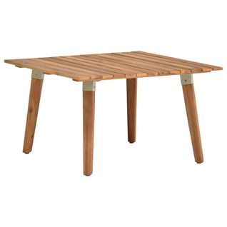Table Basse De Jardin 60x60x36 Cm Bois Solide D'acacia