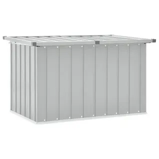 Boîte De Rangement De Jardin Gris 109x67x65 Cm Coffre Organisateur Terrasse Patio Extérieur