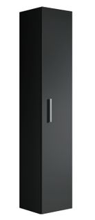 Armoire De Salle De Bain Pluto 30 X 30 X 150 Cm   Noir Mat   Meuble De Rangement Haut Placard