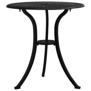 Table De Jardin Noir 62x62x65 Cm Aluminium Coulé