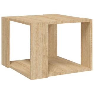 Table Basse Chêne Sonoma 40x40x30 Cm Bois Contreplaqué