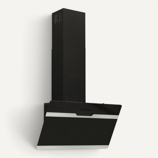 Hotte Murale 60 Cm Acier Et Verre Trempé Noir