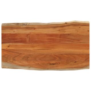 Dessus De Table 100x60x2,5cm Rectangulaire Bois Massif D'acacia
