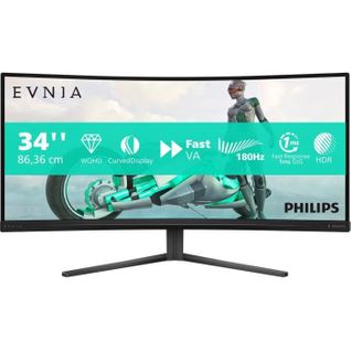 Écran PC - Evnia 34m2c3500l - 34 Wqhd - Dalle Incurvée - 180hz - 0,5ms