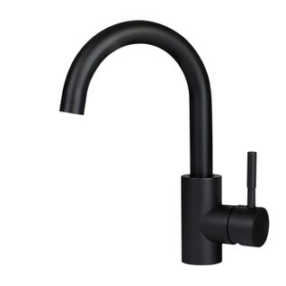 Robinet De Lavabo Rotatif En Acier Inoxydable Noir - Haute Pression Et Écoénergétique