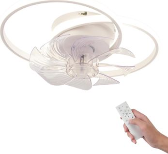 Ventilateur De Plafond Avec Éclairage Silencieux Et Moderne 36 W 6 Vitesses
