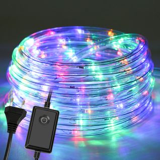 Tube Lumineux LED Multicolore Extérieur Étanche Chaîne Lumineuse Lampe Décor 20m Rgb