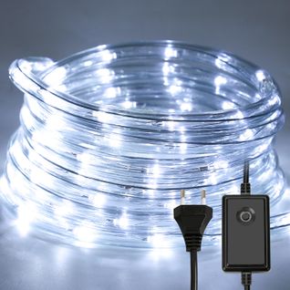 Tube Lumineux LED Multicolore Extérieur Étanche Chaîne Lumineuse Lampe Décor 10m Blanc Froid