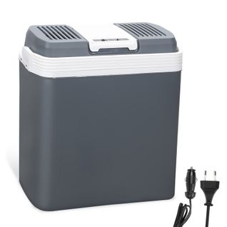 Glacière Électrique 24l 12v 220v Mini Réfrigérateur Portable De Voiture Mode Chaud/froid Fonction Ec