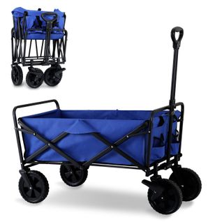Chariot De Transport Bollerwagen Chariot De Jardin Chariot à Outils Chariot à Main Bleu