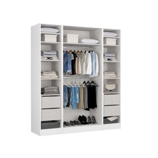 Armoire dressing blanc EXTENSO L.200 compo 4