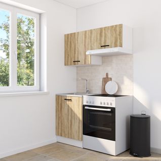 Ensemble Cuisine MALICE - Chêne - L.120 cm