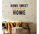 Stickers Repositionnables Lettres Et Motifs « Home Sweet Home »