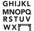 Stickers Muraux Lettres De L'alphabet Sans Empattement