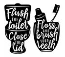 Stickers Muraux Citations -lavez Vos Dents- Et Autres
