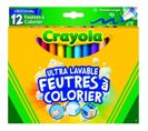 12 Feutres A Colorier Ultra Lavables Boîte Française Se Nettoie Sans Frotter