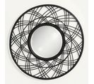 Atmosphera - Miroir Fleur doré - rotin D50 cm