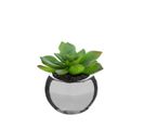 Plante Verte Artificielle Pot En Céramique H 15 Cm