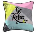 Housse De Coussin "be Relax" 40 X 40 cm Multicolore