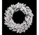 Couronne De Noël Avec Flocons Blooming - Diam. 40 Cm - Blanc