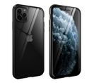 Coque Avant Arrière Pour Apple iPhone 11 Pro Max Bords Noirs Métallique
