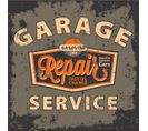 Tableau Vintage Garage Repair Service 50x50