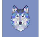 Tableau Animal Design Blue Wolf 60x60