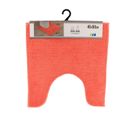 Tapis Contour Wc En Polyester Corail Orange  45 X 50 Cm